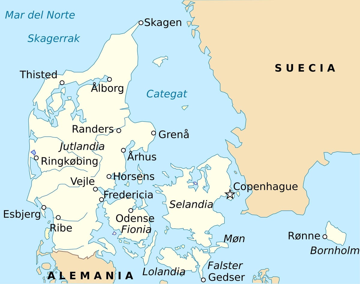 Žemėlapis fredericia, danija