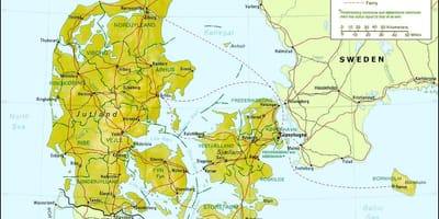 Žemėlapis danijos geografija 