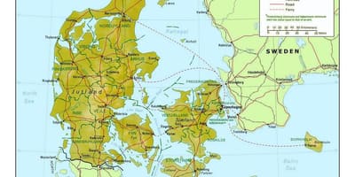 Žemėlapis danija kommune