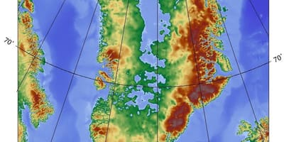 Žemėlapis danija topografinis