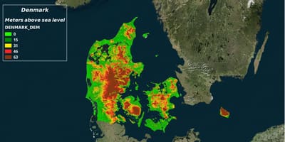 Žemėlapis danijos klimato 