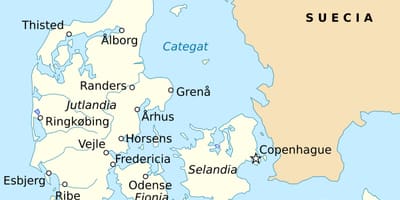 Žemėlapis fredericia, danija